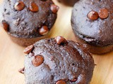 Skinny double chocolate Greek yogurt muffins