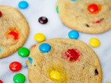 Soft and chewy m&m chocolate chip cookies