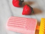 Strawberries and cream popsicles