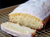 Triple champagne pound cake