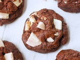 Triple chocolate peppermint cookies