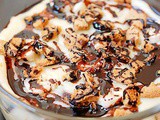 Vanilla chocolate swirl banana pudding