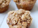 Whole wheat banana crumb muffins