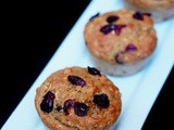 Whole wheat cranberry buttermilk muffins