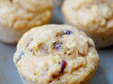 Whole wheat cranberry oatmeal muffins