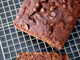 Whole wheat double chocolate chip banana bread