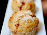 Whole wheat fruit jam muffins