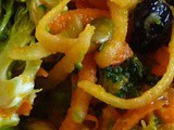 Broccoli Slaw Salad with Carrot Ginger Dressing