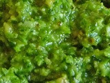 Garlic Scape Pesto w/ Parsley, Walnuts & Pecorino