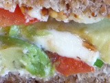 Grilled Cheese Sandwich w/ Tomato, Avocado, Goat Cheese