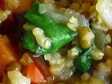 Kitchari – Indian Spiced Mung Bean Brown Rice Vegetable Stew