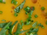 Roasted Butternut Squash Soup w/ Coconut Milk, Ginger, Lime