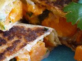 Roasted Sweet Potato Poblano Quesadillas