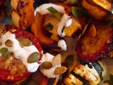 Roasted Winter Squash Ginger Tomatoes Lime Yogurt