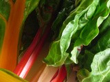 Summer Vegetable Gratin w/ Eggplant, Tomatoes, Chard, Pesto