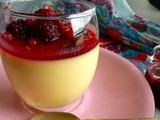 White Chocolate Panna Cotta with Berries