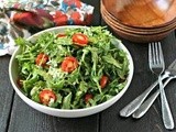 Arugula Salad with Lemon Balsamic Dressing