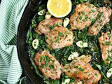 Best ever Lemon Garlic Chicken Skillet