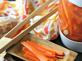 Fermented Garlic Carrot Sticks