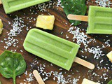 Green Piña Colada Popsicles