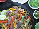 Grilled Beef Fajitas with extra Veggies