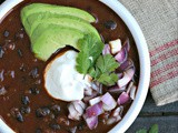 Instant Pot Black Bean Soup with Tomatoes