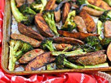 Italian Sausage Broccoli & Paprika Potato Sheet Pan Dinner