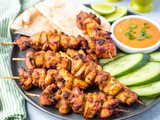 Miso Marinated Air Fryer Chicken Kebobs