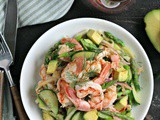 Poached Shrimp Salad with Avocado