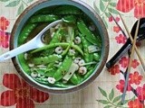 Quick Shrimp and Snow Pea Soup with Ginger