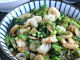 Shrimp and Broccoli Stir Fry in Ginger Sauce