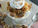 Spiralized Apple Pie Topping with Walnuts