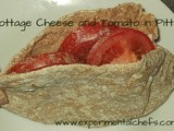 Cottage Cheese and Tomato in Pitta