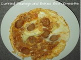 Curried Sausage and Baked Bean Omelette