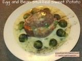 Egg and Bean Stuffed Sweet Potato