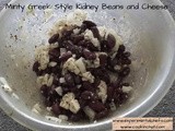 Minty Greek style Kidney Bean and Cheese Salad