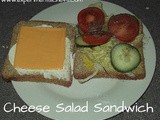 Mustardy Cheese Salad Sandwich