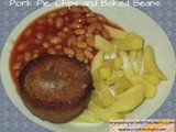 Pork Pie, Chips and Baked Beans