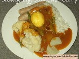 Sausage Egg Cauliflower Curry
