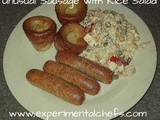 Unusual Sausage with Rice Salad