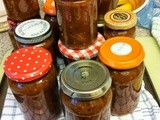 Spicy Red Tomato, Pepper and Squash Chutney
