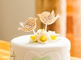 Bird and Tree themed Anniversary Cake