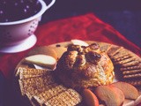 Brie in puff pastry with Cranberry Sauce