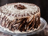 Chocolate and Vanilla Five Layer Cake