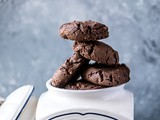 Chocolate Peanut Butter cookies {Whole Wheat}