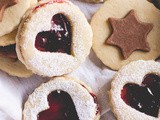 Coconut & Jam Heart Cookies