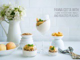 Panna Cotta with Roasted Peaches