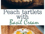 Peach Curd Tarts with Basil Whipped cream