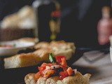 Tomato, Basil and Goat Cheese Bruschetta