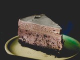 Triple Layer Hazelnut Mocha Chocolate Mousse Cake